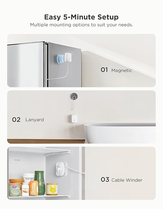 GoveeLife Refrigerator Freezer Thermometer 2 Pack, Smart APP Alerts - Image 6