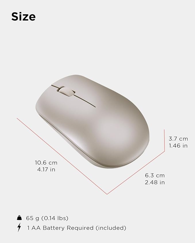 Lenovo 530 Wireless Mouse with Battery, 2.4GHz Nano USB, 1200 DPI Optical Sensor - Image 7