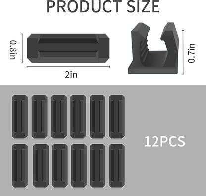 12 Pack Pen Holder for Desk, Silicone Pencil Holder - Image 5