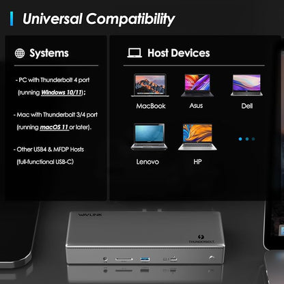 Thunderbolt 4 Dock, WAVLINK Docking Station - Image 7