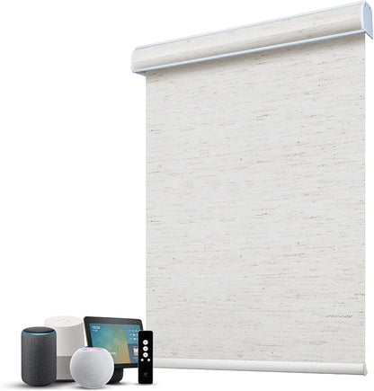SmartWings Motorized 100% Blackout Shades Blinds, Custom Size, Cordless Window by SmartWings