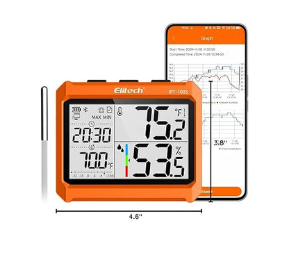 Elitech Digital Bluetooth Hygrometer Thermometer, Refrigerator Thermometer - Image 9