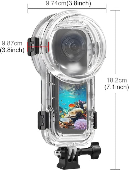 PULUZ Invisible Dive Case for Insta360 X5, Waterproof Case Diving Housing Cover - Image 2