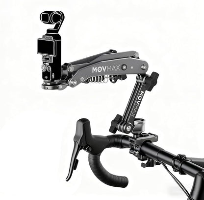 MOVMAX Blade Arm Bike Motorcycle Handlebar Mount Stabilizer, Camera Clamp Mount by Vaxis