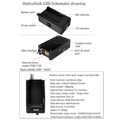 5km FPV Optic Fiber Cable with Build-In Sky End Optical Fiber Cable Image Data - Image 6