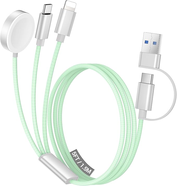Temdan for Travel Vacation Essentials, 3 in 2 USB C Cable for Apple Watch by Temdan