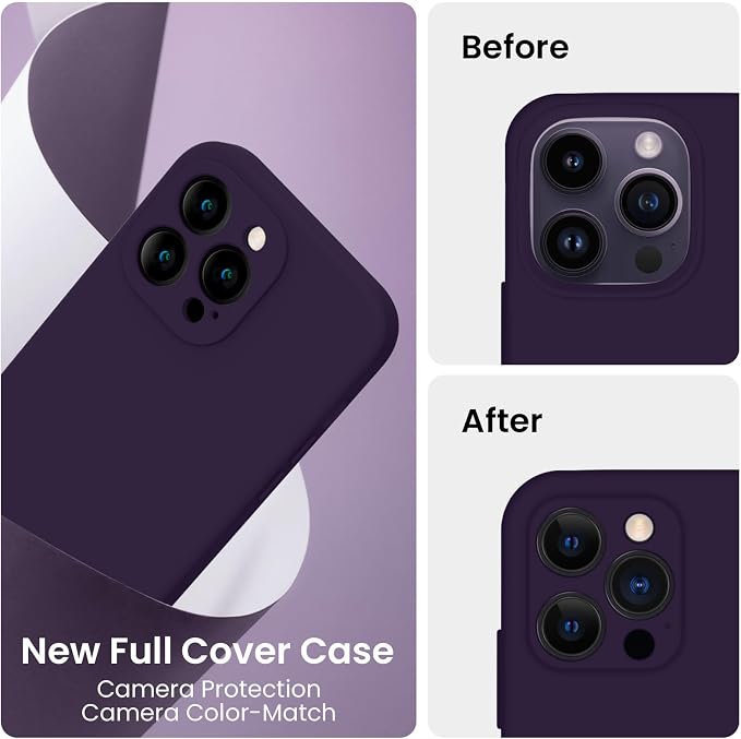 FireNova for iPhone 14 Pro Case, Silicone Upgraded Phone Case with, Soft - Image 3