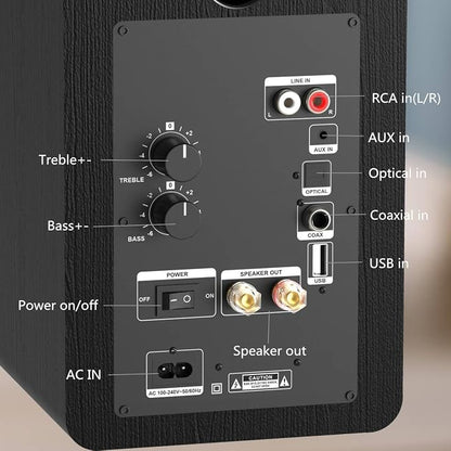 LONPOO Powered Bookshelf Speakers - Image 7