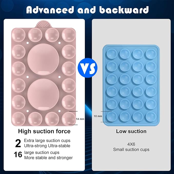 Double Sided Silicone Suction Phone Holder Mount, Compatible - Image 5