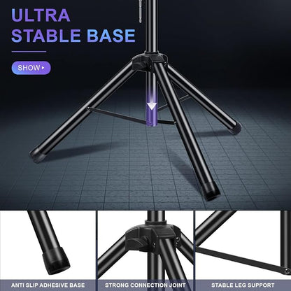 DJ Light Stand Heavy Duty Par Can Tripod T-Bar Stage Lights Stand Adjustable - Image 6
