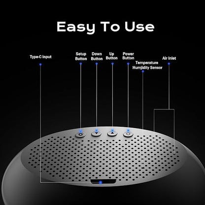 12-in-1 Air Quality Monitor Indoor, Portable Air Quality Monitor, - Image 6
