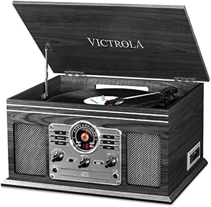 Victrola The Quincy 6-in-1 Bluetooth Record Player & Multimedia Center by Victrola