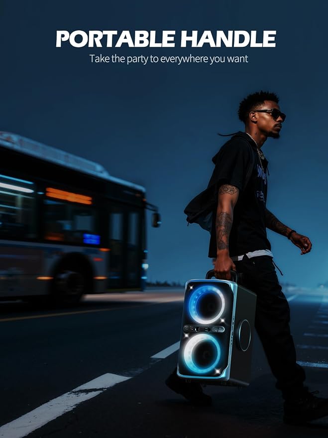 Party Bluetooth Speaker - 240W Peak Loud Speaker - Image 5