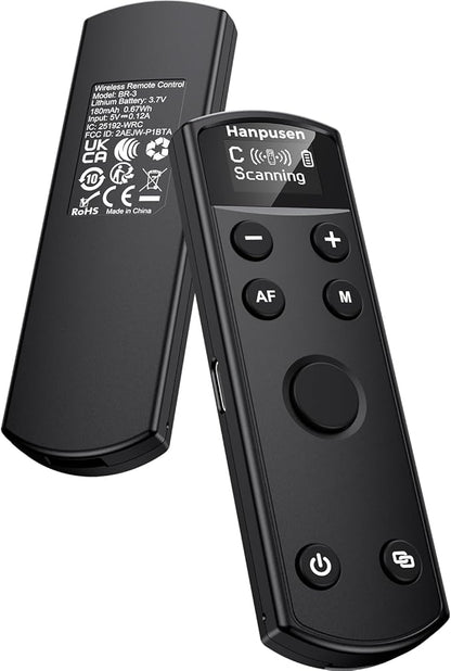 for Canon Camera Remote Control, Hanpusen Rechargeable Wireless Shutter Release by HANPUSEN