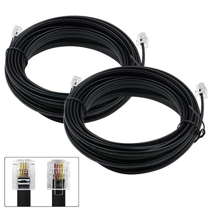 Phone Cable 25 Feet Telephone Line Cord by XANHAM