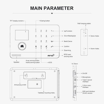 LWOHSI Alarm System for Home Security, 4G GSM/WiFi Wireless Home Alarm System - Image 9