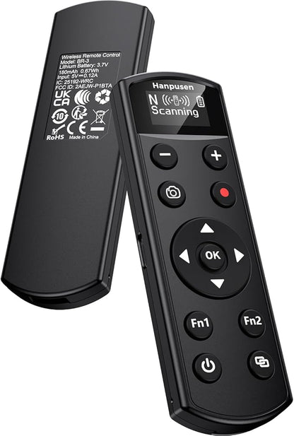 for Nikon Camera Remote Control, Hanpusen Rechargeable Wireless Shutter Release by HANPUSEN