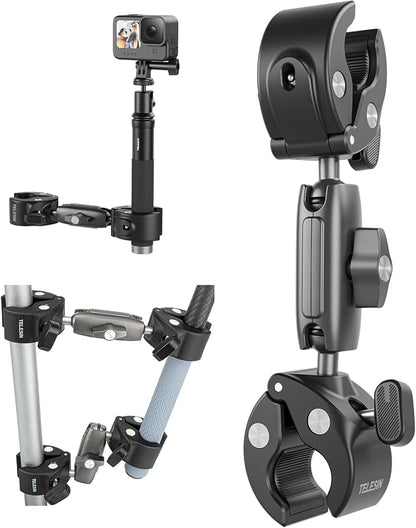 Duall Ball Clamp Mount for Stick Pole Mounting on Bike Bicycle Motorcycle by telesin