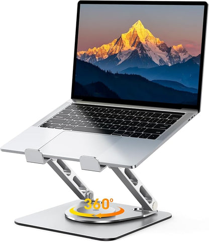 Laptop Stand for Desk 360° Flexible Rotating, Ergonomic Adjustable Laptop Riser by RIWUCT