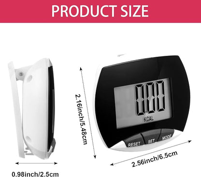 Weewooday Pedometer for Walking Steps and Miles Simple Pedometer Clip on - Image 2