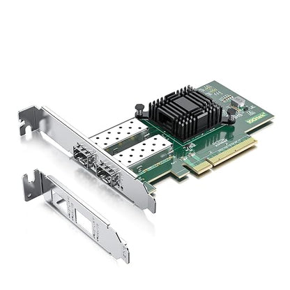 10Gtek 10Gb PCI-E NIC Network Card, Dual SFP+ Port, by 10Gtek