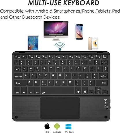 TouchPad Keyboard case for 9", 2-in-1 Bluetooth Wireless Keyboard - Image 4