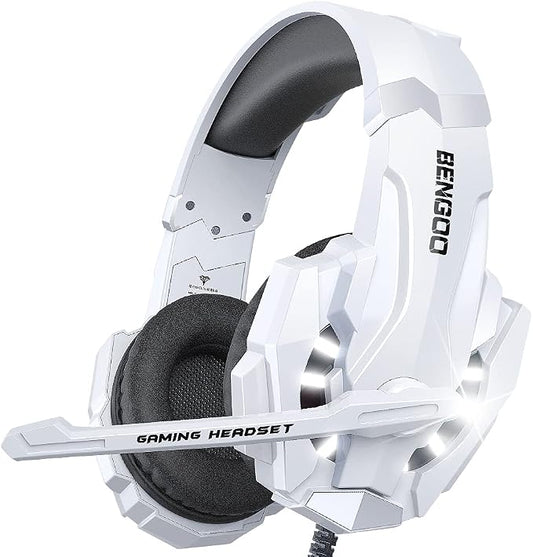 BENGOO Pro Gaming Headset for PS4 PS5 PC Xbox One Controller, Noise Cancelling by BENGOO