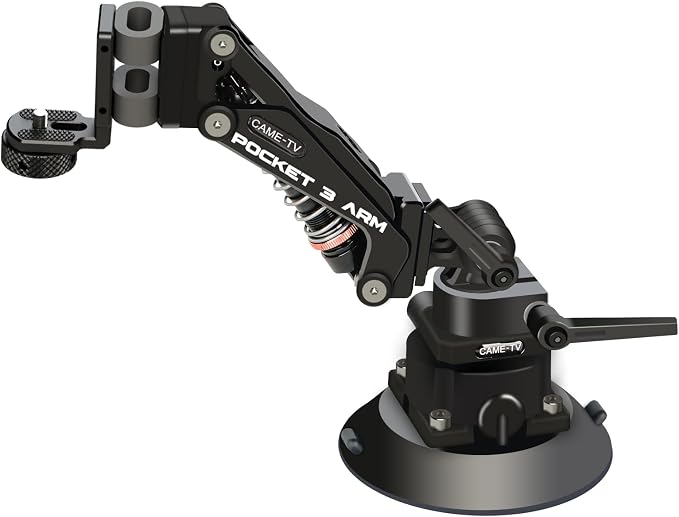 Came-TV Camera Suction Mount Suction, Pocket 3, Cup Camera Mount, 1/4" Mounting by Came-TV