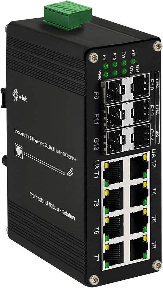 Industrial 8-Port Gigabit Ethernet Plus Switch by Steloproad