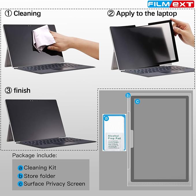 FILMEXT Privacy Screen for Microsoft Surface Laptop 13.8 inch 7th Generation - Image 7
