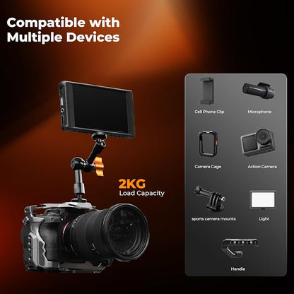 K&F CONCEPT 6" Magic Arm Clamp - Image 4