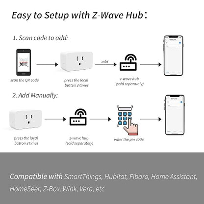 Minoston 800 Series Z-Wave Plug Dimmer Smart Plug-in Outlet, Built-in Repeater - Image 6