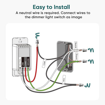 TREATLIFE Smart Dimmer Switch 4 Pack, Single Pole Smart Switch Works - Image 8