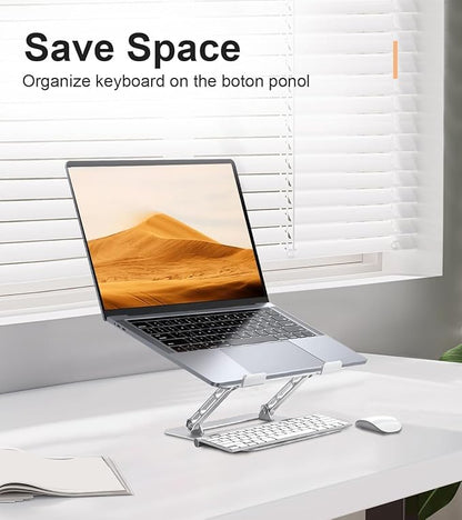 Adjustable Laptop Stand for Desk, Portable Laptop Stand Holder and Riser - Image 3
