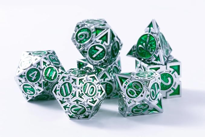 RULE DICE DND Metal Dice Set， D&D Dungeons and Dragons Dice, Cool Large - Image 5