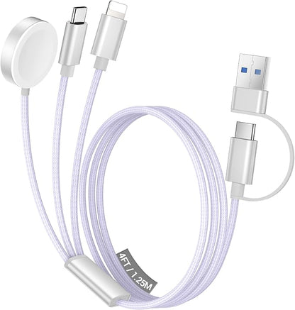 Temdan for Travel Vacation Essentials, 3 in 2 USB C Cable for Apple Watch by Temdan