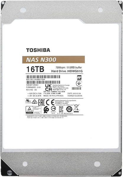 Toshiba N300 16TB NAS 3.5-Inch Internal Hard Drive - Image 5