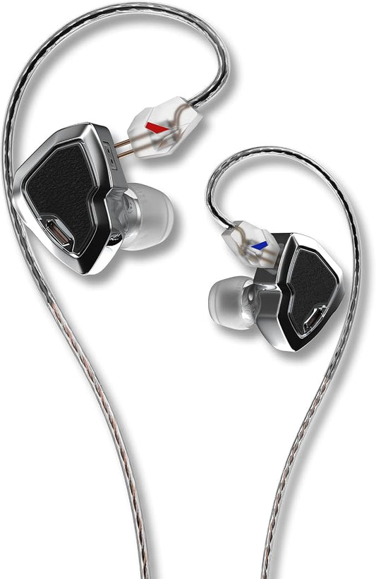 MS2 PRO in-Ear Monitor, 10.2mm Dual-Magnetic Drivers 1DD+1BA Hybird IEMs Wired by Unknown