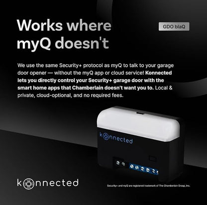 Konnected Smart Garage Door Opener blaQ - Image 2