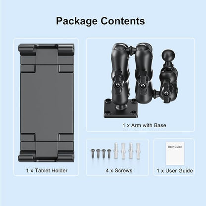 PLDHPRO Tablet Holder for Car Dashboard Heavy Duty Drill Base 360° Adjustable - Image 7