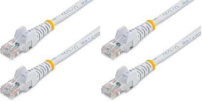 StarTech.com Cat5e Ethernet Cable - 5 ft White Patch Cable - Snagless Short by StarTech