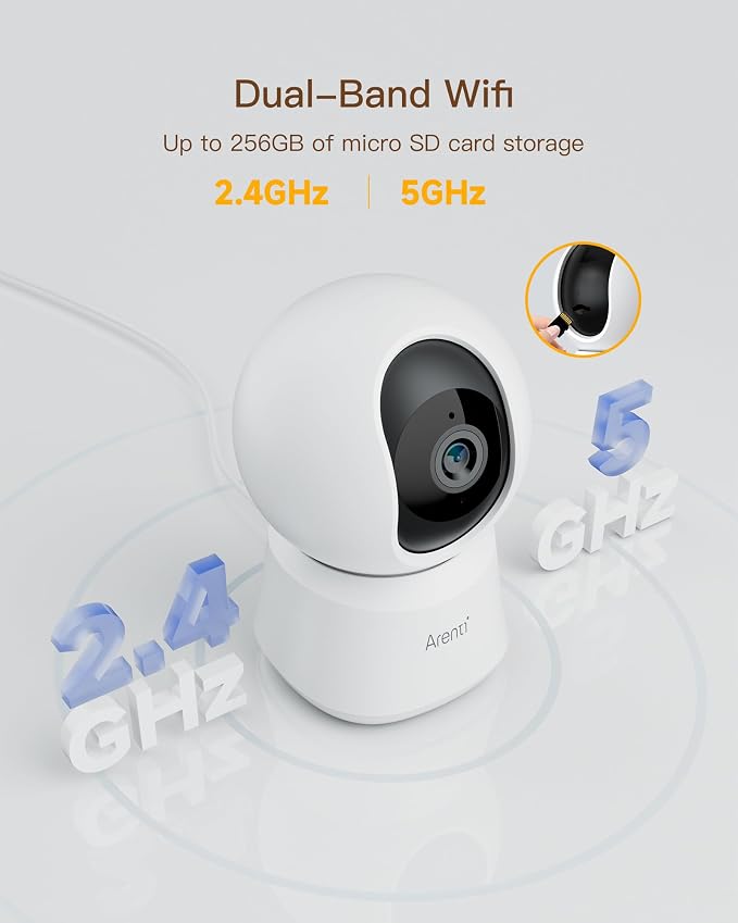 ARENTI 5G Indoor Security Camera, 4MP Pet Camera - Image 3