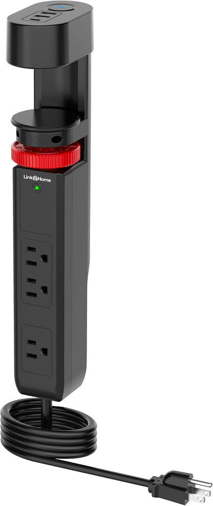 Link2Home Clamp-On Desk Power Strip by Link2Home