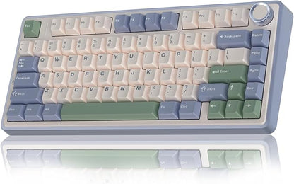AULA F75 75% Wireless Mechanical Keyboard, Hot Swappable Creamy Keyboard by AULA