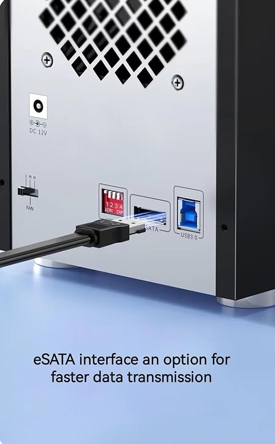 Syba SY-ENC50104 4 Bay 3.5” SATA III HDD Non-RAID Enclosure – Supports USB 3.0 - Image 3