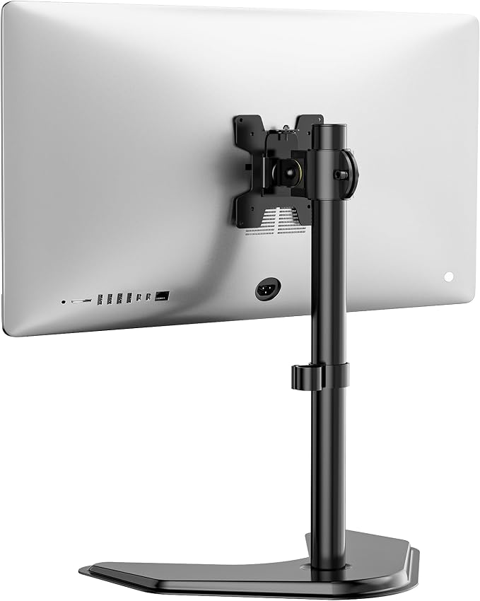 WALI Single Monitor Stand for 13-32 Inch Computer Screens, Freestanding Single by WALI