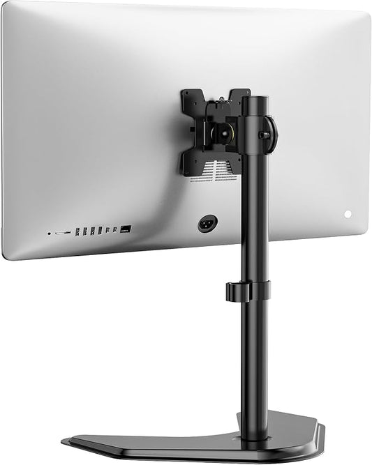 WALI Single Monitor Stand for 13-32 Inch Computer Screens, Freestanding Single by WALI