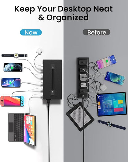 250W USB~c Charging Station, 30 Port USB Charger Block, Fast Charging Station - Image 5