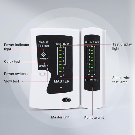 RJ45 Cable Tester Network Cable Tester Ethernet Wire Test Tool - Image 3