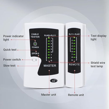 RJ45 Cable Tester Network Cable Tester Ethernet Wire Test Tool - Image 3